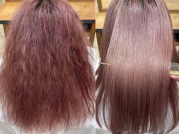 エッジ ヘア メイク(edge hair +make)の写真/縮毛矯正の概念を変えます！『計算された理論』での矯正で理想の質感に◎［南流山/流山おおたかの森］