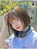 韓国風丸みボブ