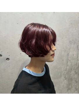 グラム(gram) ワインレッド/ショートボブ