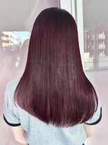 ガーデンヨコハマ(GARDEN YOKOHAMA)&nbsp;ワインレッド ボルドーカラー小顔 ロング 暖色カラー