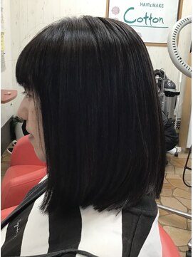 コットン(HAIR&MAKE cotton) ロングストレート似合わせスタイル