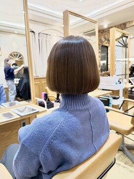 ソワバイアロマヘアー(soi by AROMA hair) ミニボブ/ショートボブ/コロンとボブ/丸みショートボブ/髪質改善