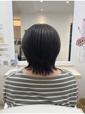 艶ブラウン×小顔見せウルフレイヤー【戸塚/髪質改善/白髪染め】
