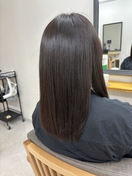 シナジー美髪縮毛＋カット＋髪質改善トリートメント