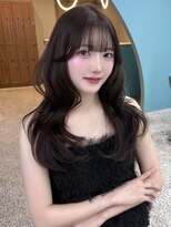 ボタン 熊本(VOTAN) 韓国ヘア/レイヤーカット/前髪/顔まわり/ラベンダー/グレージュ