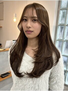 ナウアズ(now as.) ブリーチなしWカラーで作るmilkteabeige【Emma】【now as.明石】