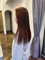 ヘアーアイスカルテット(HAIR ICI QUARTET)&nbsp;ブリーチなしカラー×透明感オレンジブラウン