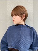 ハンサムショート/丸みショートボブ/20代30代40代50代/顔周り