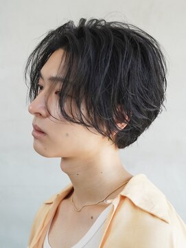 フィフスパーク(fifth PARK) 渋谷フェザーパーマ毛流れニュアンスパーマメンズビジネスヘア