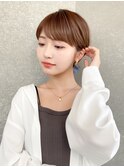ハンサムショート/丸みショートボブ/20代30代40代50代/顔周り