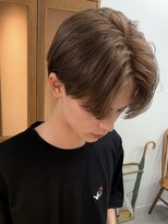メンズ ニール 名古屋 伏見 丸の内(men's NEELU)&nbsp;【NEELU_yuna】柔らかいベージュ×センターパート