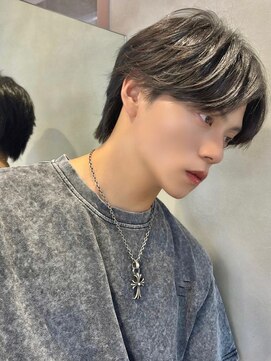 ネーム バイ グロー 大宮(NE:M by GLROW) men's/メンズ/リバースセンターパート/ニュアンスパーマ/大宮