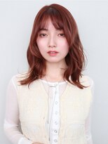 アイビー 吉祥寺(aivee) くびれミディアム/顔周りレイヤーカット/レッドブラウン