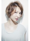 「オシャレカジュアルパーマヘア」ショートボブ☆１