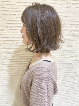 モリオ フロム ロンドン サッポロファクトリー店(morio FROM LONDON) 【morio】札幌ボブ　ゆるふわボブベージュ