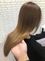 ジーナ セントラル銀座(Zina)&nbsp;セシルカットフリンジウェーブ×大人かわいい前髪ココアブラウン