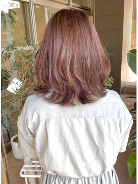 ブランチ(branch) 【branch鬼塚】 ピンクベージュカラー、柔らかレイヤーカット