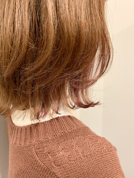 ムーン(moon) #ミディアムヘア #ショコラベージュ #ボブルフ #ベビーバング