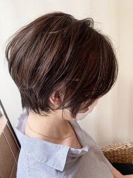 ネオリーブ シュシュ 神保町店(Neolive susu) 畠山雄大　ひし形ボブ・コントラストショコラ　ハイライトカラー