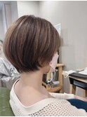 ショート/丸みショートボブ/30代/40代