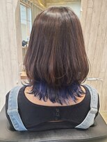 ヘアサロン フラット(hair salon flat) 大人可愛い外ハネボブ☆ネオウルフインナーカラー20代30代