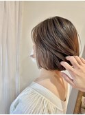 白髪をいかしたハイライトカラー
