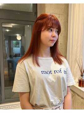 アサ(asa) 大人可愛いアプリコットオレンジ