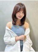 □ 韓国大宮顔周りレイヤーカットワンホンヘア