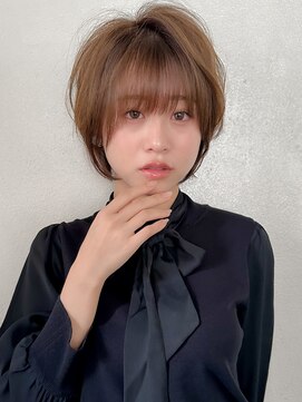 ロンド エスポワール 錦糸町(Lond espoir) 前髪ピンクベージュマチルダボブ【錦糸町/ショート】