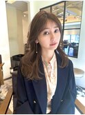 ロングレイヤー 小顔カット 2wayバング 韓国へア 髪質改善