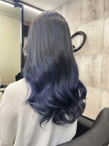 スターズ 川越店(STARS)&nbsp;ネイビーカラー　グラデーションカラー　艶感　ゆるふわウェーブ