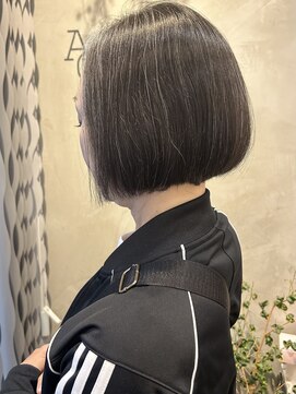 エニィ 池袋西口(Any) 黒髪ボブ/マッシュウルフ/レイヤーカット/白髪染め/前髪