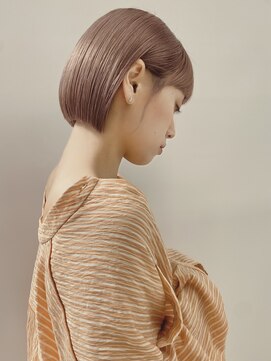 ミィ 表参道(mee.) 黒髪/グレーベージュ/レイヤーロング/前髪パーマ/表参道