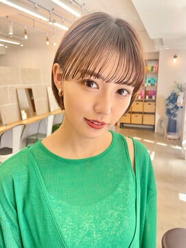 ロット 横浜(lot) 丸みショート/美髪/ピンクブラウン[横浜駅]