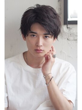 エインアンリー 表参道(AIN.ANLY.) カルマパーマツーブロックダークアッシュアッシュブラック