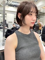 サイン 表参道(SIGN)&nbsp;韓国ヘアーハッシュカットレイヤーカットグレージュブリーチ無し