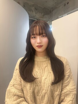 エンヘアー(en hair) 低めlayer × マロンベージュ