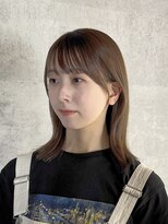 ヘアサロン コレハ(hair salon CoReha)&nbsp;【顔まわりカット×ミルクティーベージュ】高橋