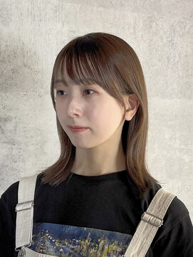 ヘアサロン コレハ(hair salon CoReha) 【顔まわりカット×ミルクティーベージュ】高橋