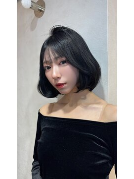 ロンド ルージュ 銀座店(Lond rouge) ミニウルフレイヤーカット顔周り前髪韓国ミディアムロング/銀座