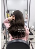 レイヤーカット透明感カラー