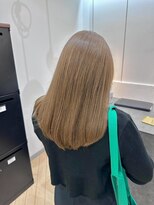 ユニ バイ マグ 長野店(Uni.by Mag)&nbsp;透明感抜群♪ダブルカラーブリーチミルクティーベージュ