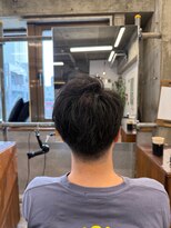 タメ(tame-)&nbsp;サーフカール/フェザーパーマ/ブルーブラック【都賀/メンズ】