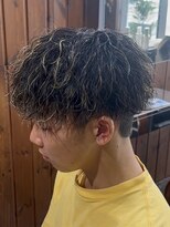 ルアン 大分駅店(ruen)&nbsp;大分メンズカットマッシュツイストスパイラルパーマ眉毛men's