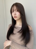 トリッカ 銀座(tricca)&nbsp;ロングレイヤー/髪質改善/レイヤーカット/前髪
