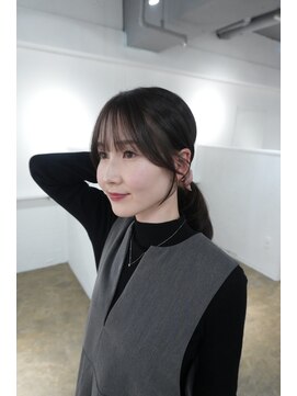 ミヨン 京都烏丸店(miyon) 【miyon】韓国レイヤーカット×暗髪カラー×髪質改善