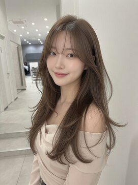 ヴェルア 四条烏丸(Velua) レイヤーカットワンホンヘア軽い明るめミディアム20代