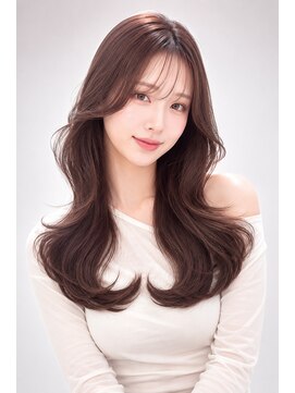 エートス(ethos) 三好市美容室 艶ブラウン韓国風レイヤーロング