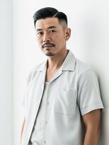 エムエイチバーバー 肥後橋(MH THE BARBER) ナチュラルアップバングショート【肥後橋駅・西梅田・本町】