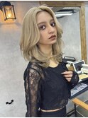 ハイトーン、バタフライレイヤーカット、バレイヤージュ